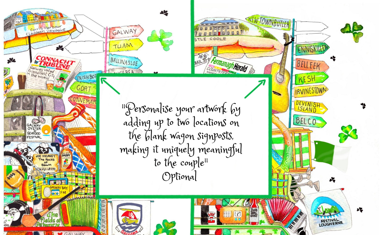 STYLE 1...SINGLE COUNTY WEDDING WAGON☘️🇮🇪