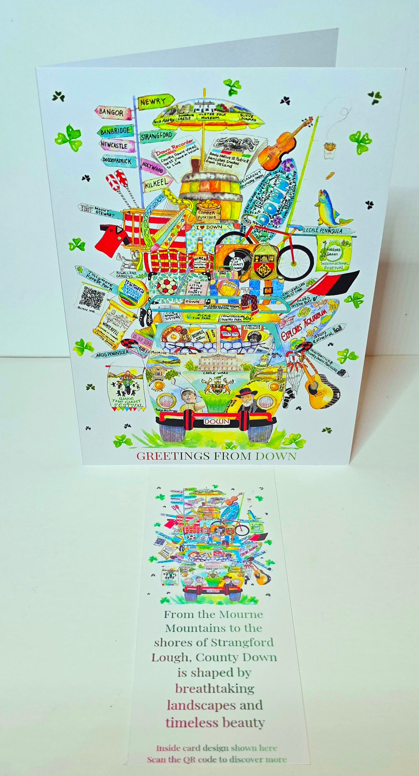 DOWN GREETING CARD