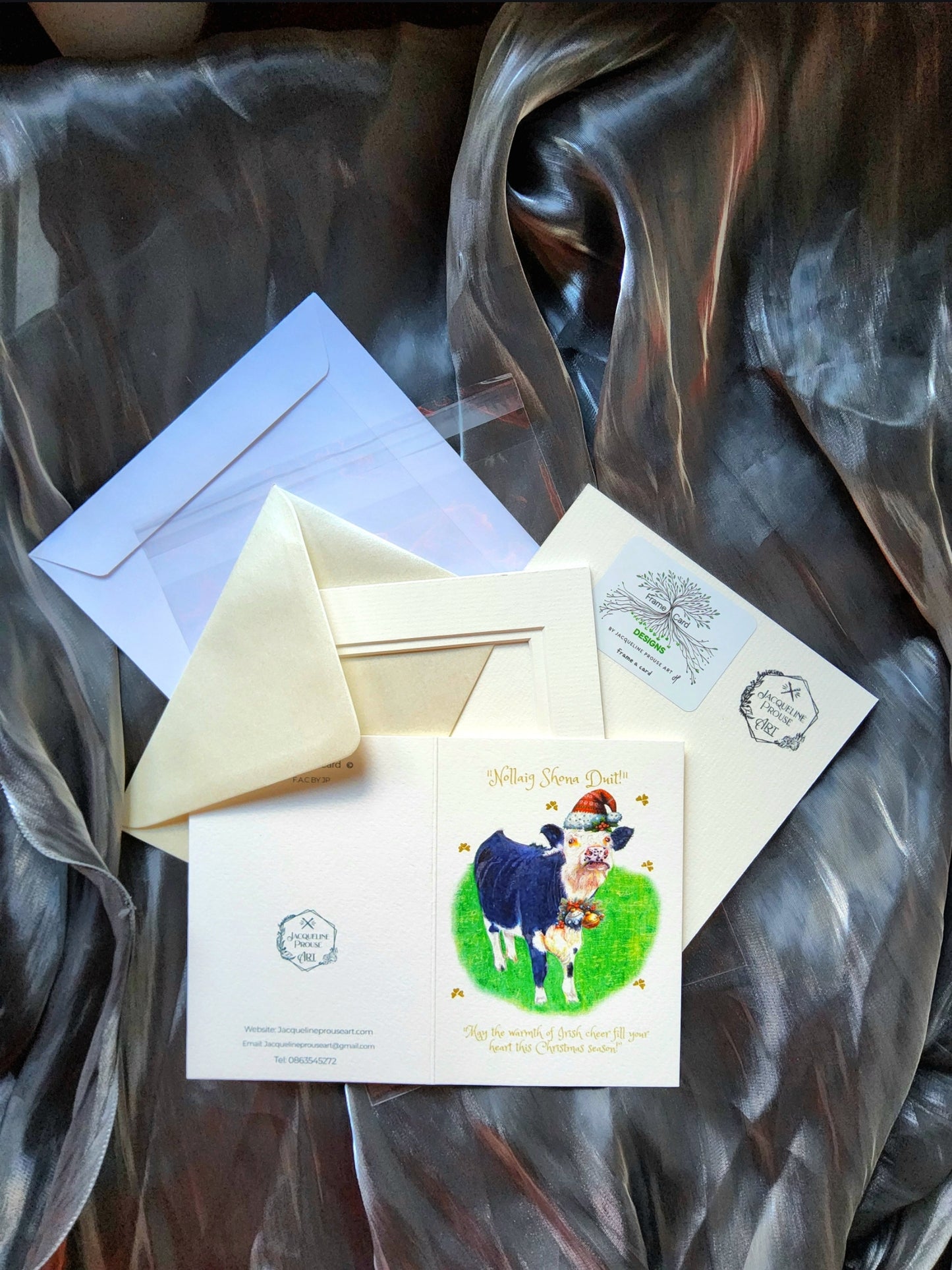 Christmas Frame A Card - Irish Christmas Cow 🎄🐮