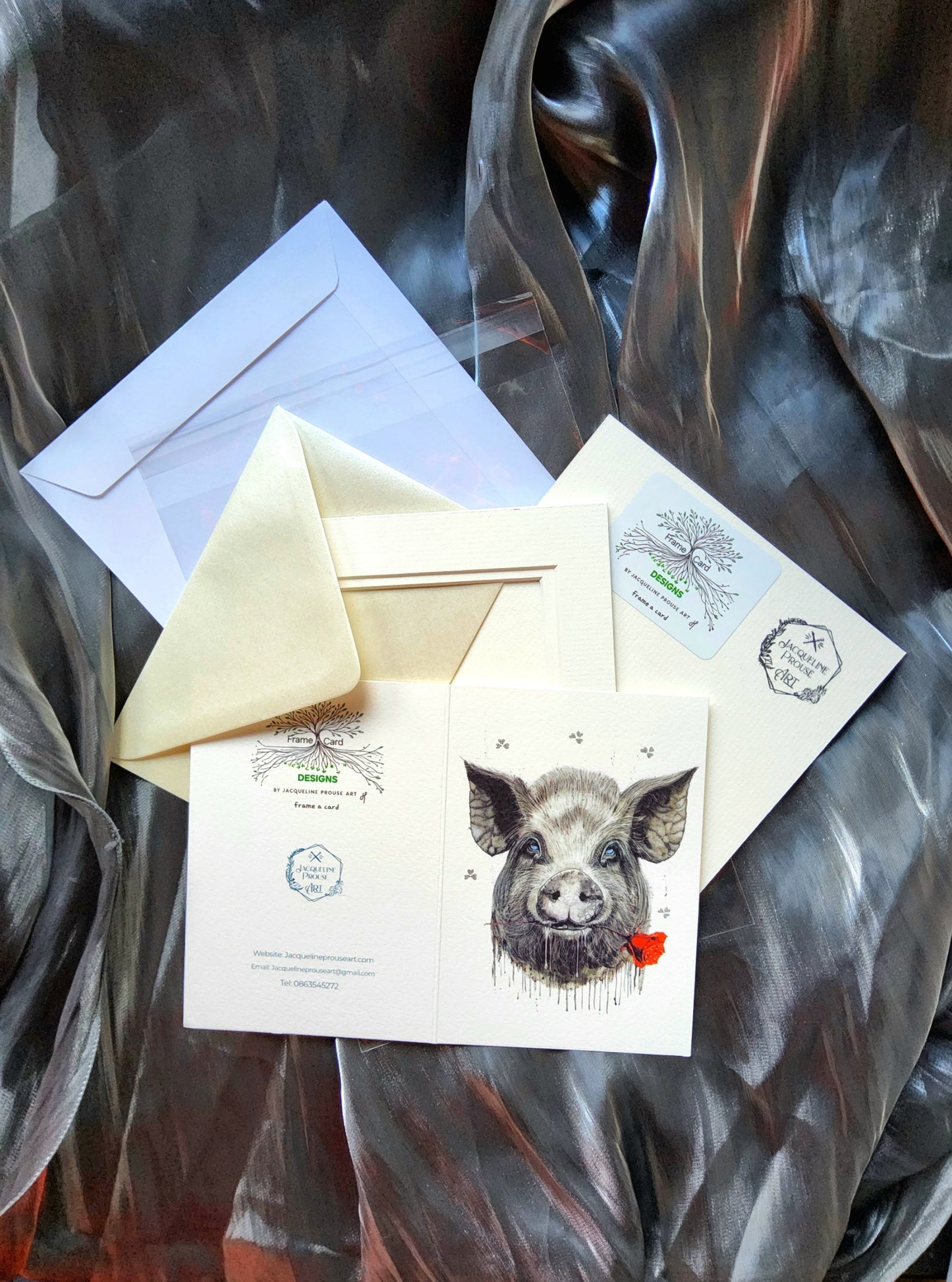 Greeting Frame A Card- Irish Love Pig🫶🐽❤️
