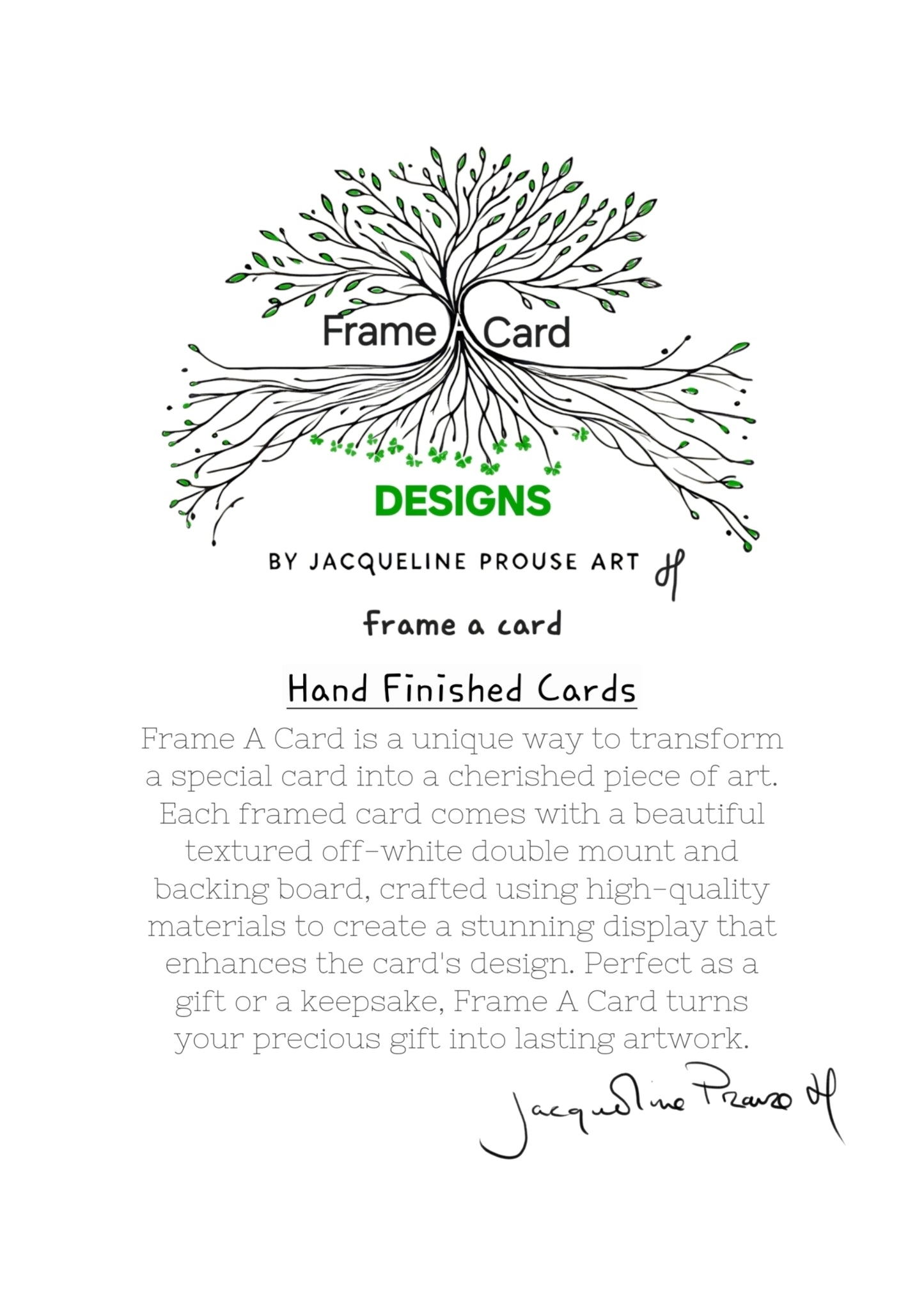 Greeting Frame A Card - All Occasions ☘️ 🫶