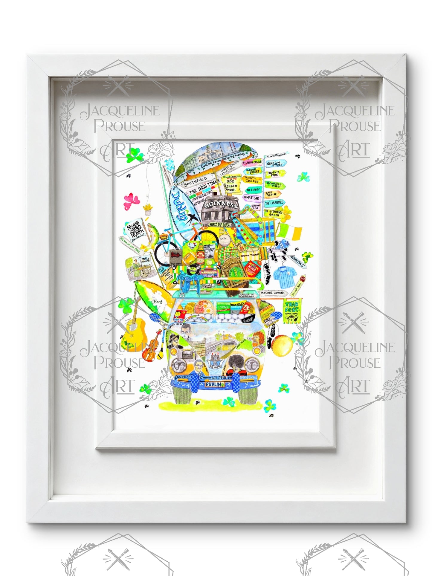 DUBLIN ART PRINT- THE RARE DUBLIN WAGON☘️ A Gift For All Occasions ☘️
