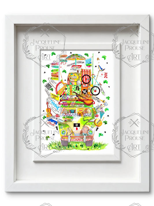 TYRONE ART PRINT- THE RARE TYRONE WAGON☘️ A Gift For All Occasions ☘️