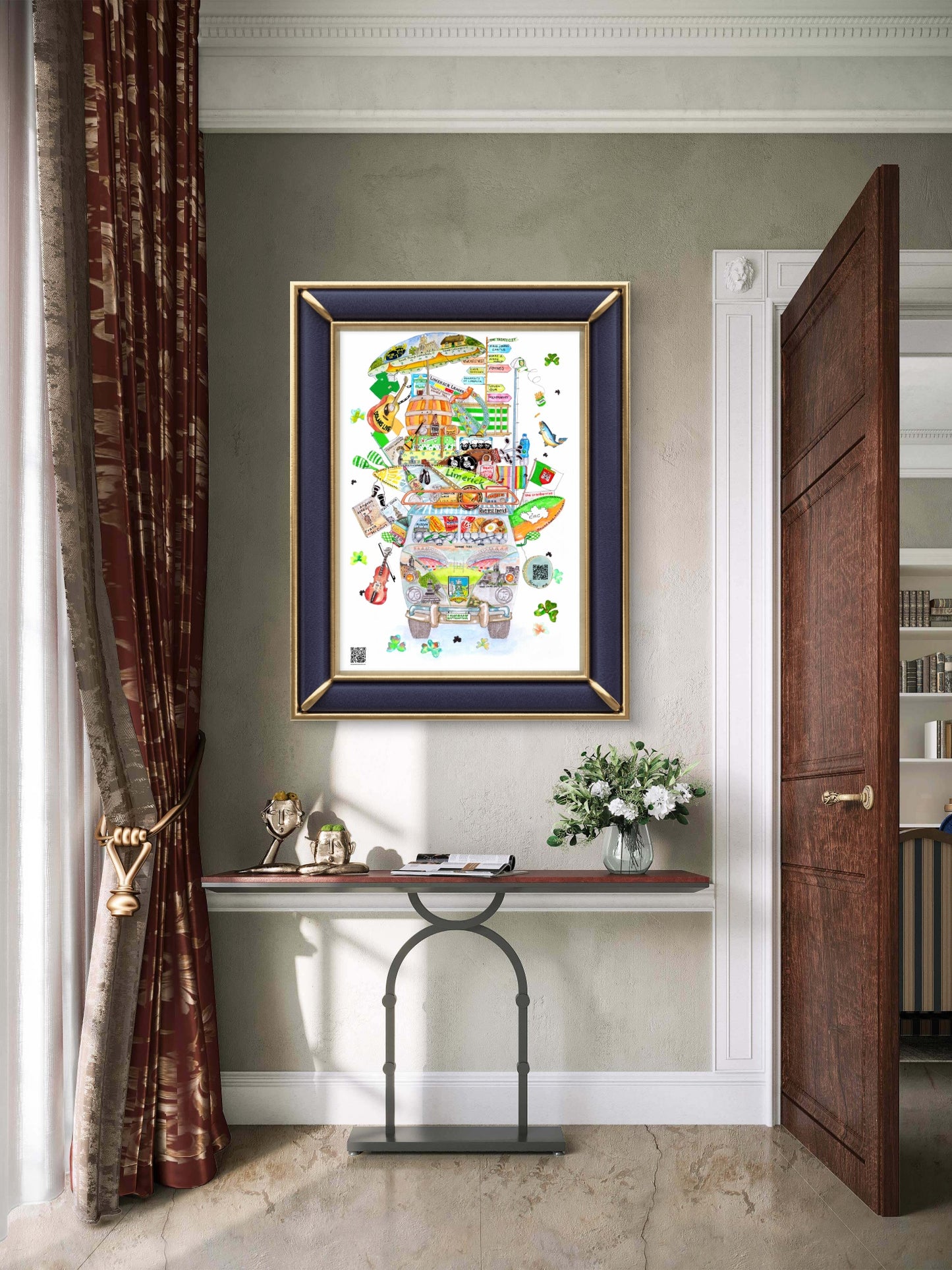 LIMERICK ART PRINT - THE RARE LIMERICK WAGON☘️ A Gift For All Occasions ☘️