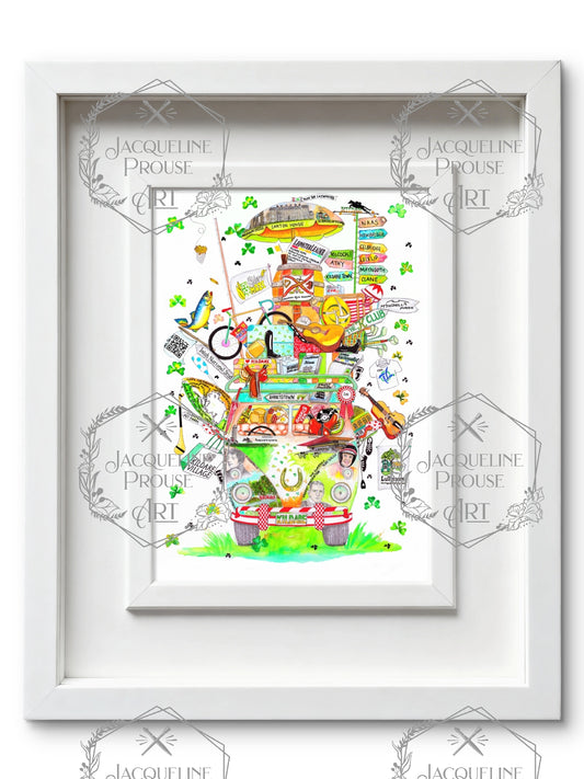 KILDARE ART PRINT - THE RARE KILDARE WAGON☘️ A Gift For All Occasions ☘️