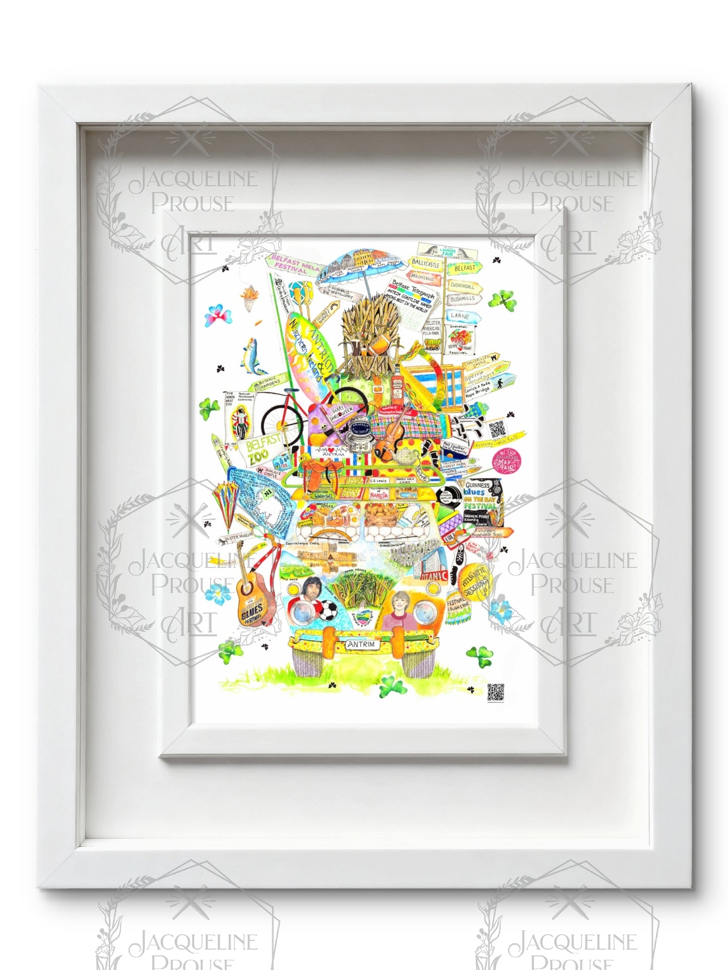 ANTRIM AND NORTHERN IRELAND ART PRINT- THE RARE ANTRIM WAGON☘️ A Gift For All Occasions☘️