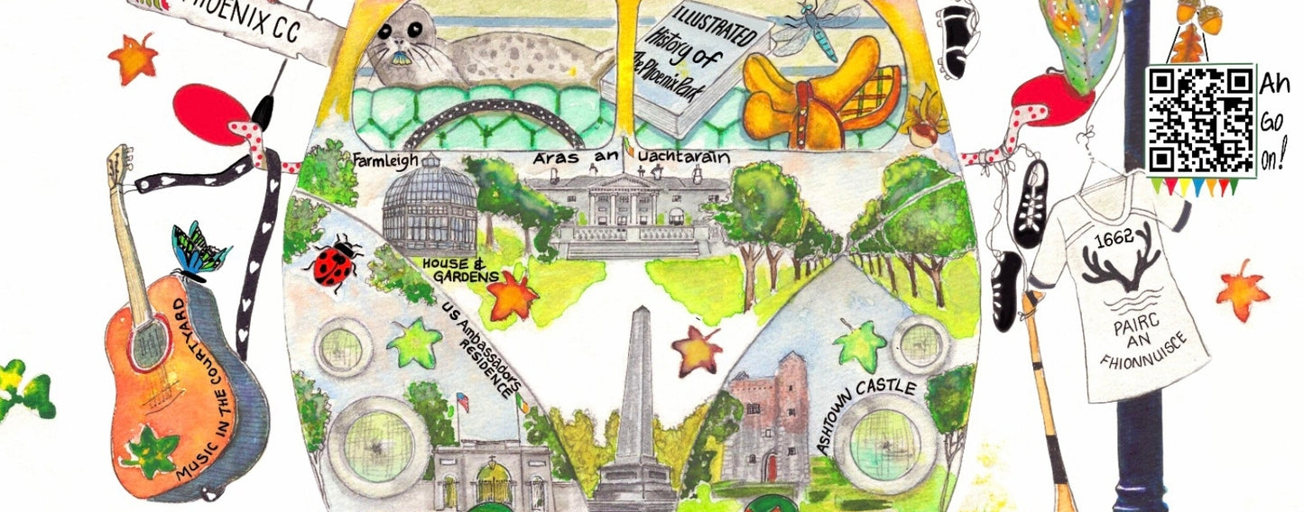 PHOENIX PARK ART PRINT 🦌🍀🍀