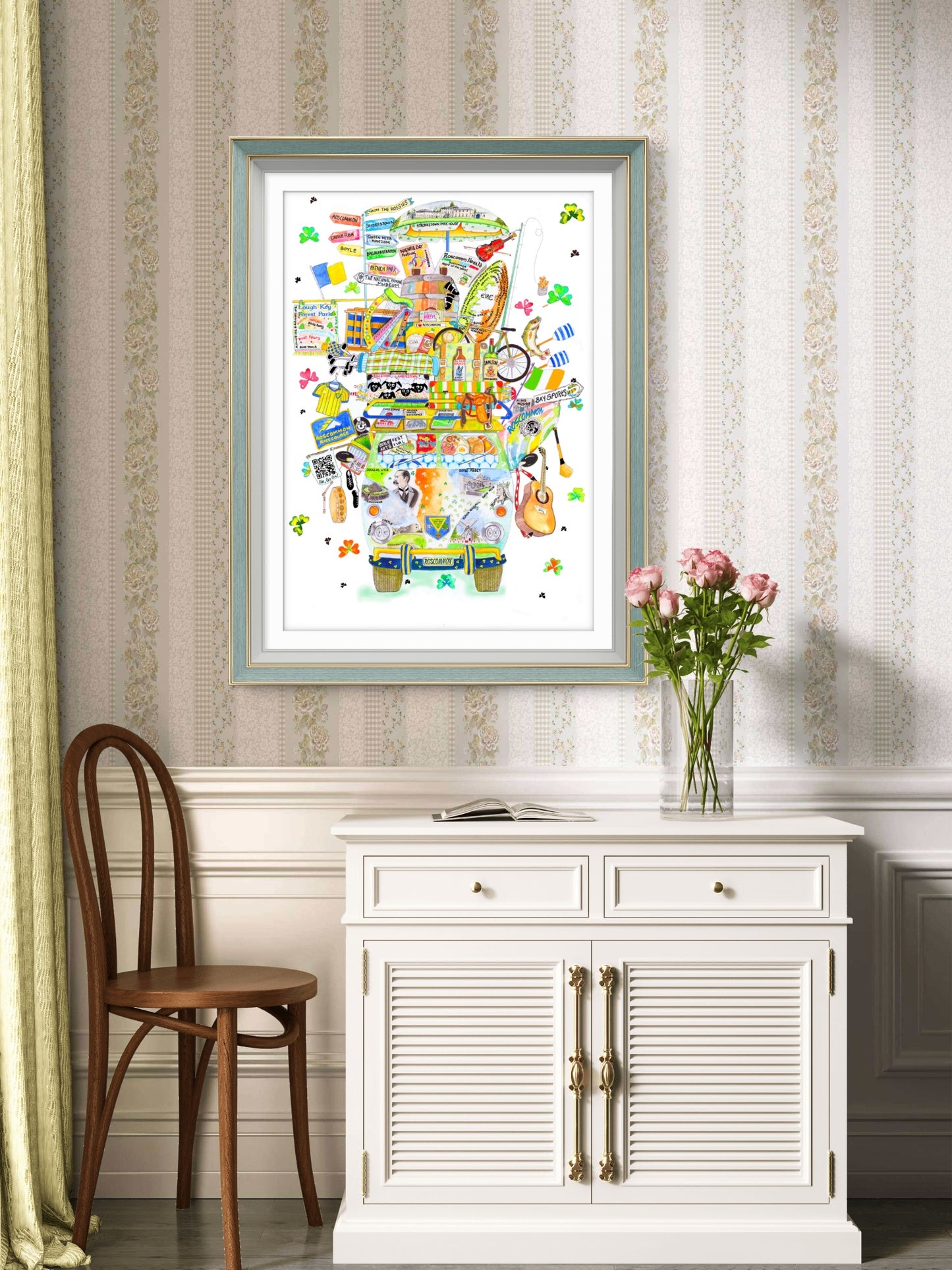 ROSCOMMON ART PRINT - THE RARE ROSCOMMON WAGON☘️ A Gift For All Occasions ☘️