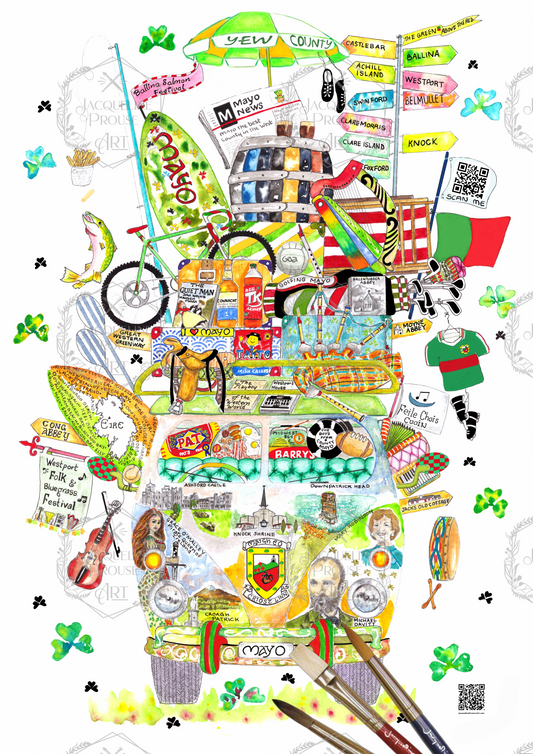 MAYO ART PRINT - THE RARE MAYO WAGON☘️ A Gift For All Occasions ☘️