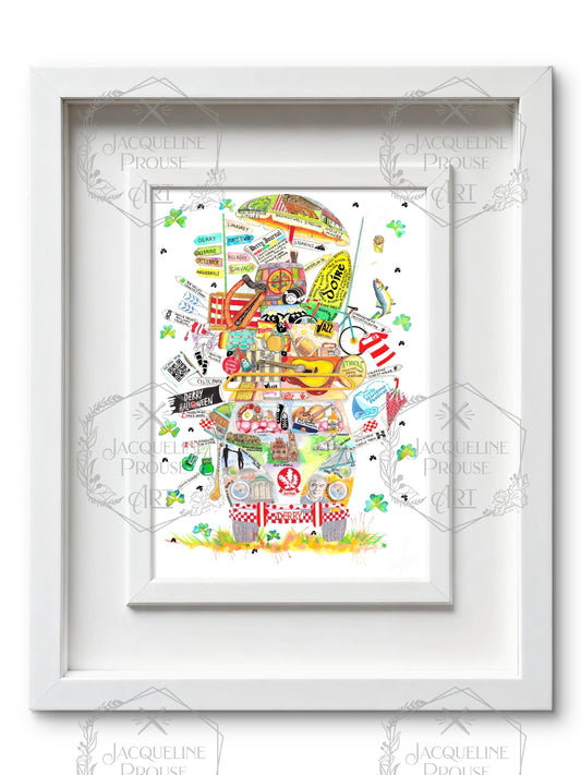 DERRY ART PRINT - THE RARE DERRY WAGON☘️ A Gift For All Occasions ☘️