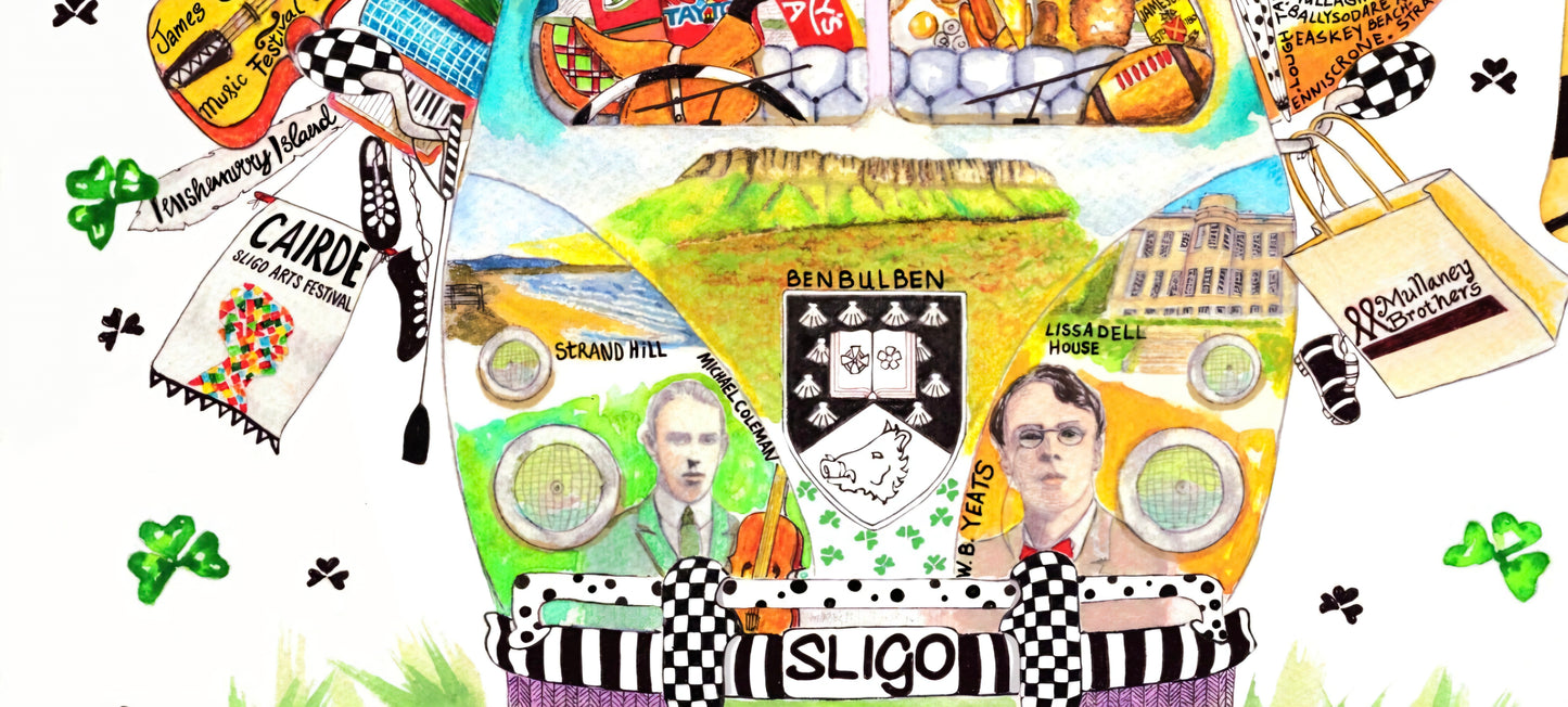 SLIGO ART PRINT - THE RARE SLIGO WAGON ☘️ A Gift For All Occasions ☘️