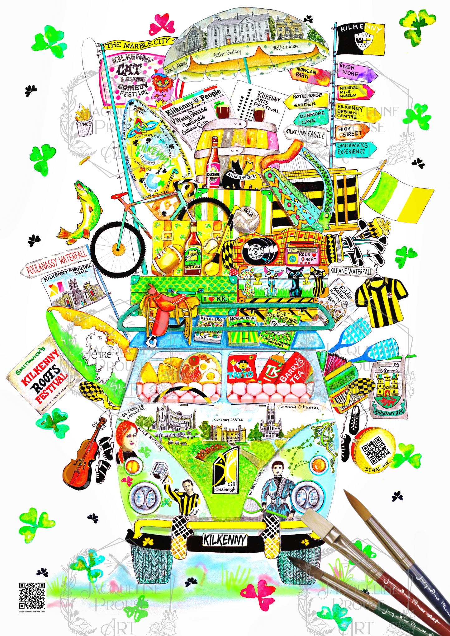 KILKENNY ART PRINT - THE RARE KILKENNY WAGON☘️ A Gift For All Occasions ☘️