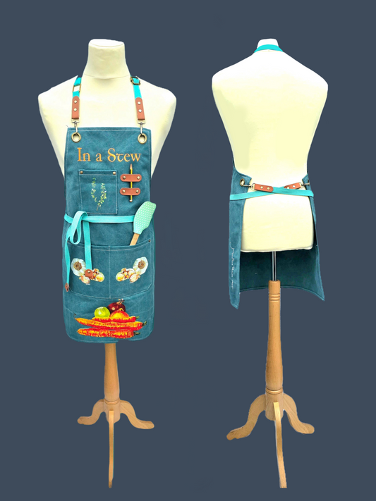 Cotton Aqua Apron ☘️