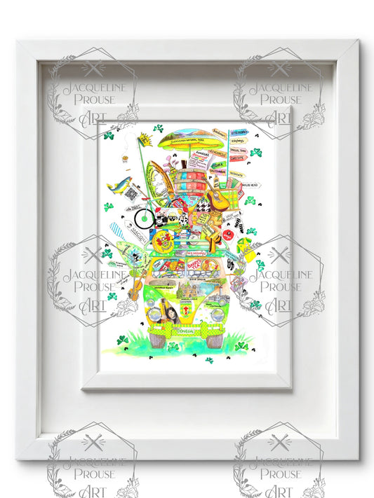 DONEGAL ART PRINT - THE RARE DONEGAL WAGON☘️ A Gift For All Occasions ☘️