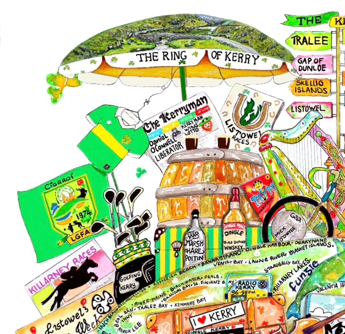 KERRY ART PRINT - THE RARE KERRY WAGON ☘️ A Gift For All Occasions ☘️