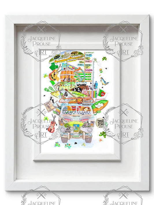 LIMERICK ART PRINT - THE RARE LIMERICK WAGON☘️ A Gift For All Occasions ☘️