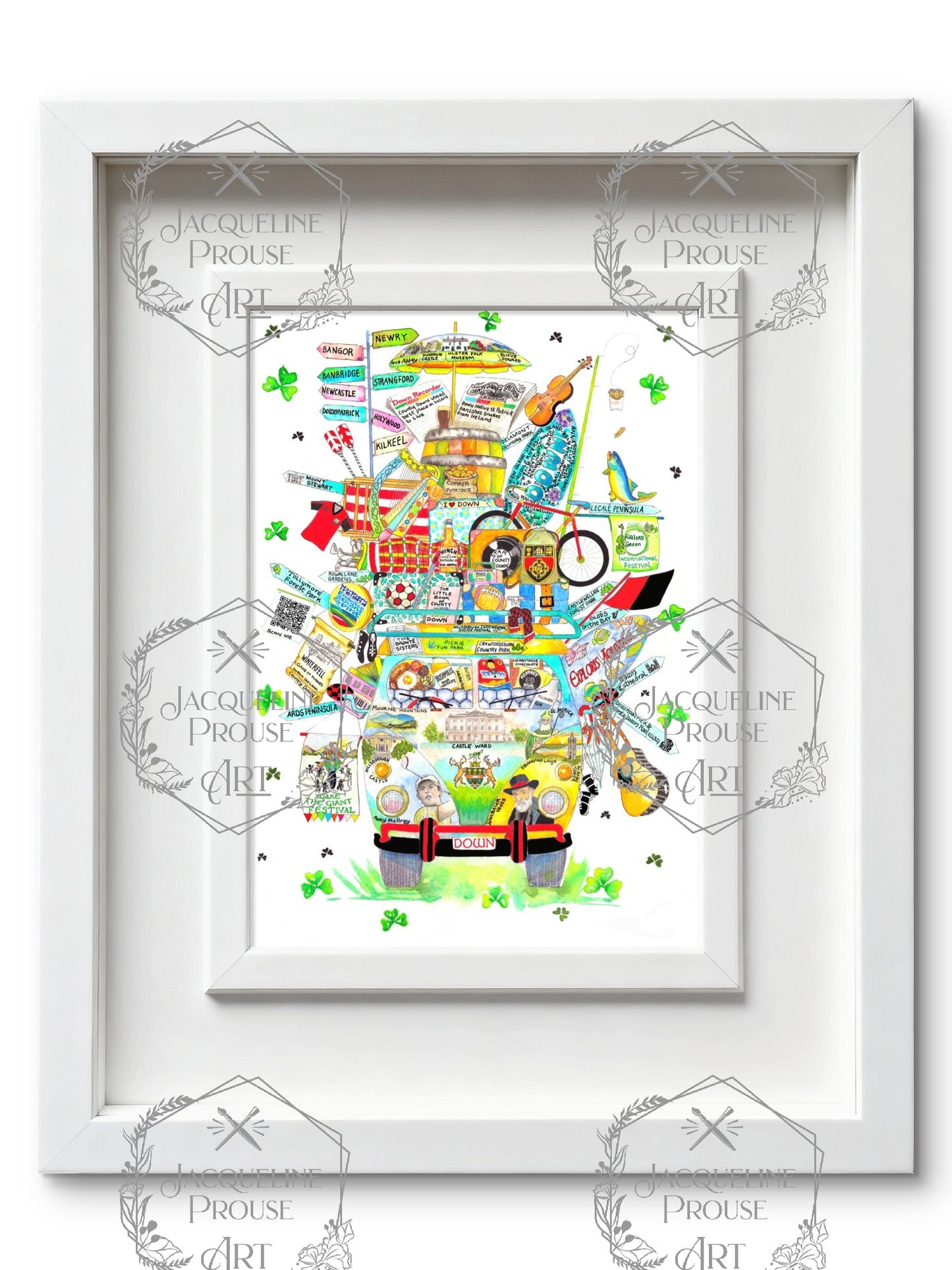 DOWN ART PRINT - THE RARE DOWN WAGON ☘️ A Gift For All Occasions ☘️