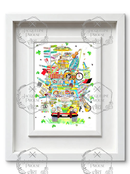 DOWN ART PRINT - THE RARE DOWN WAGON ☘️ A Gift For All Occasions ☘️