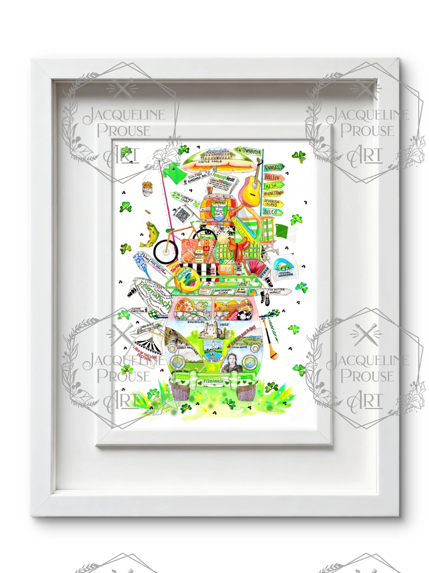 FERMANAGH ART PRINT - THE RARE FERMANAGH WAGON☘️ A Gift For All Occasions ☘️