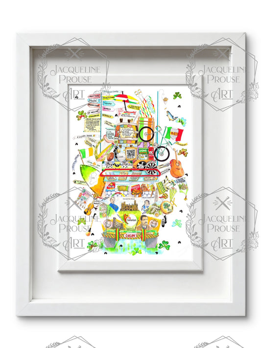 CARLOW ART PRINT - THE RARE CARLOW WAGON☘️ A Gift For All Occasions☘️