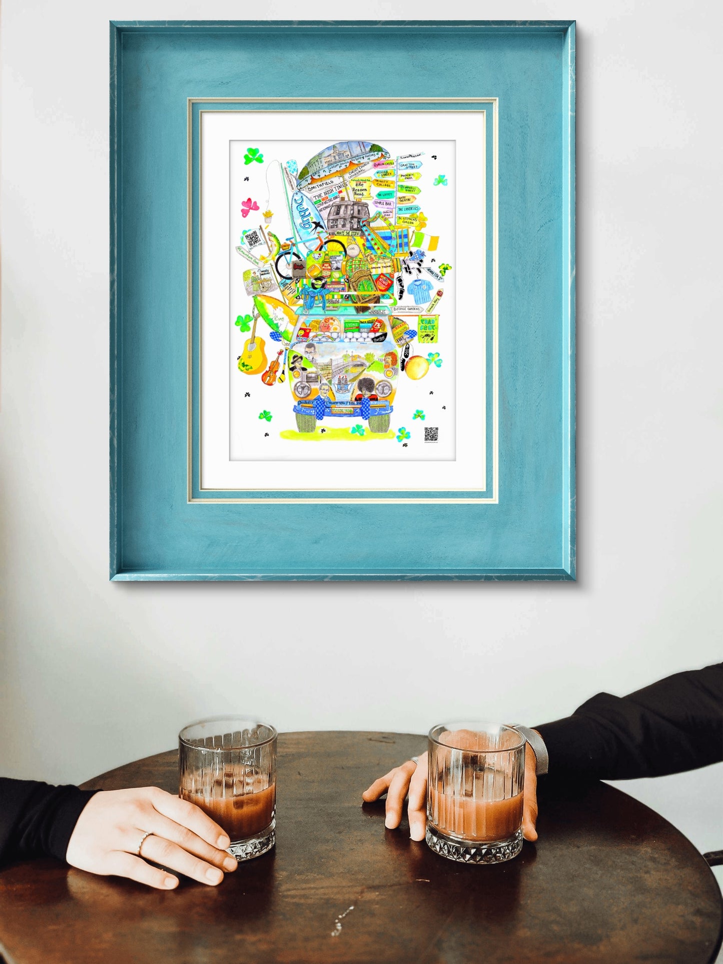 DUBLIN ART PRINT- THE RARE DUBLIN WAGON☘️ A Gift For All Occasions ☘️